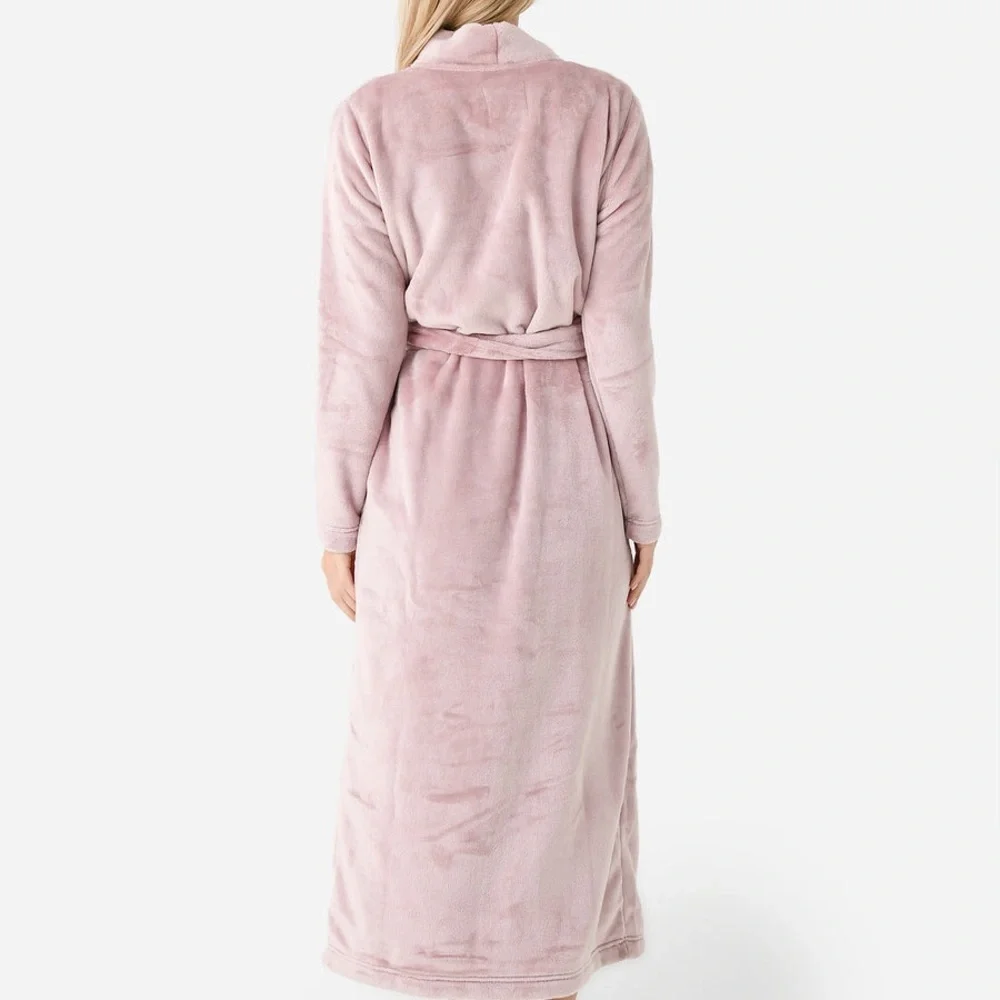 NWT UGG Women's Marlow Soft Double-face Fleece Robe Color Dusk Sz XL - Picture 2 of 10